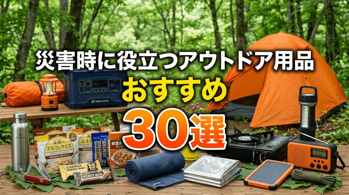 災害時に役立つアウトドア用品おすすめ30選【キャンプ道具が非常時に使える理由・カテゴリー別完全ガイド】2026年最新版