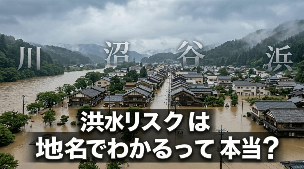 洪水リスクは地名でわかるって本当？