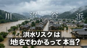 洪水リスクは地名でわかるって本当？