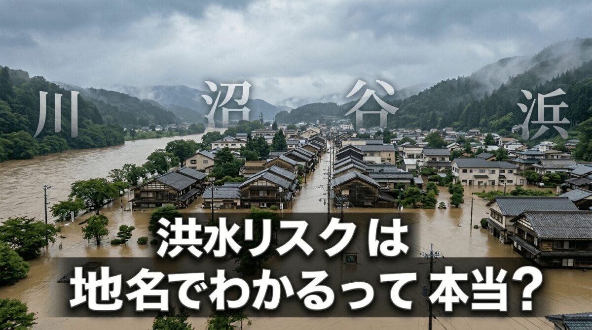 洪水リスクは地名でわかるって本当？