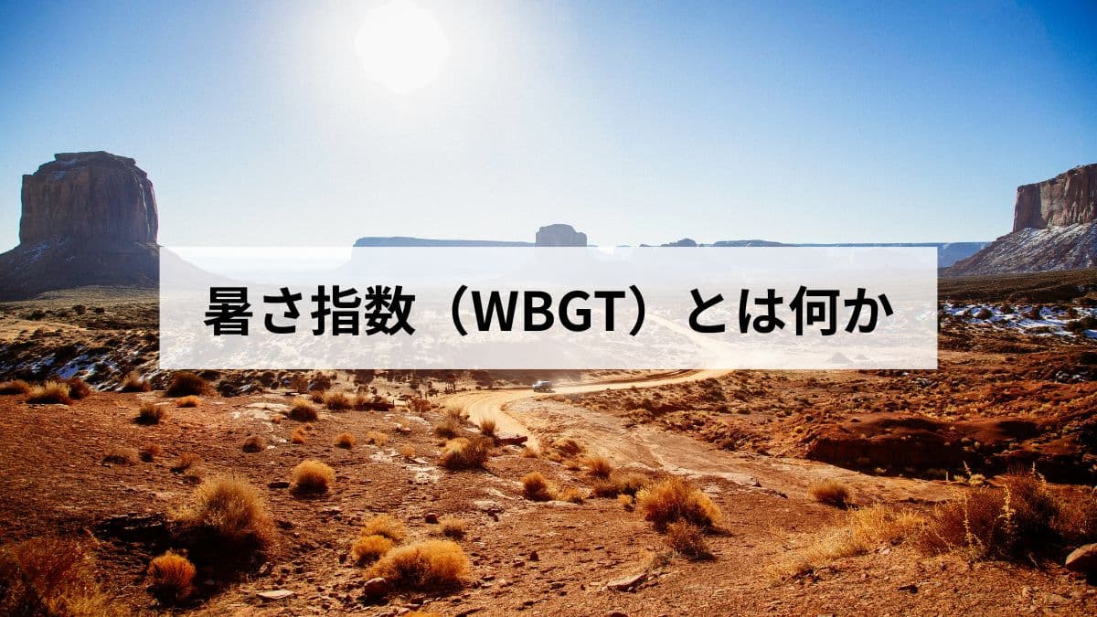 暑さ指数（WBGT）とは何か【2026年版】計算式・気温との違い・熱中症リスクの見方・防災活用法を完全解説