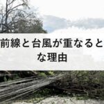 秋雨前線と台風が重なると危険な理由|台風が来なくても大雨になる仕組みを防災士が解説