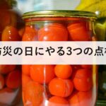 防災の日にやる3つの点検｜9月1日までに30分で終わること【防災週間は8月30日から】