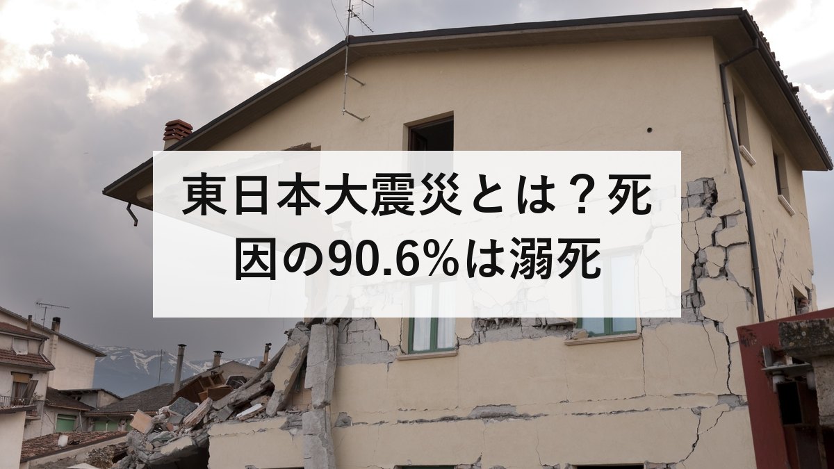 東日本大震災とは？死因の90.6%は溺死｜津波は物では守れない。避難三原則と津波てんでんこの意味を防災士が解説
