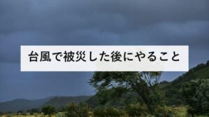 台風で被災した後にやること｜屋根に登らない理由と修理業者トラブルの防ぎ方
