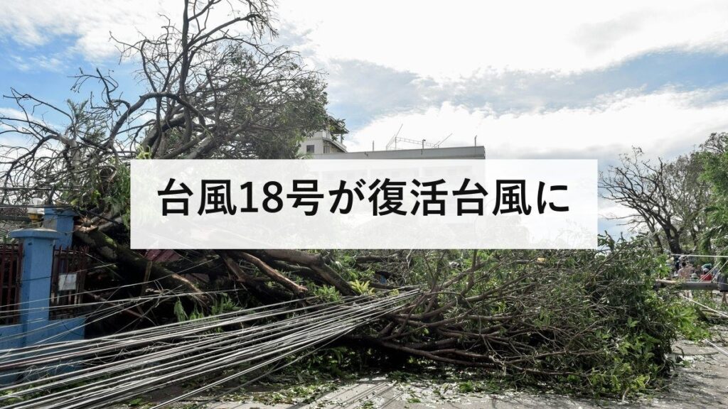 台風18号が復活台風に｜8月31日に南シナ海で再発達、番号は24号でなく18号のまま