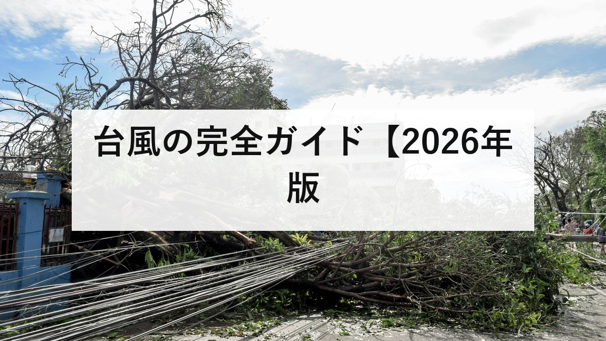 台風の完全ガイド【2026年版】上陸が最も多いのは9月｜強さと大きさの違い・予報円の読み方・水の被害への備えを防災士が解説